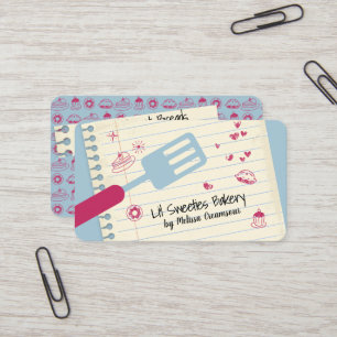 Backbäckerei Spatula Doodle Süßigkeiten Kekse K Visitenkarte