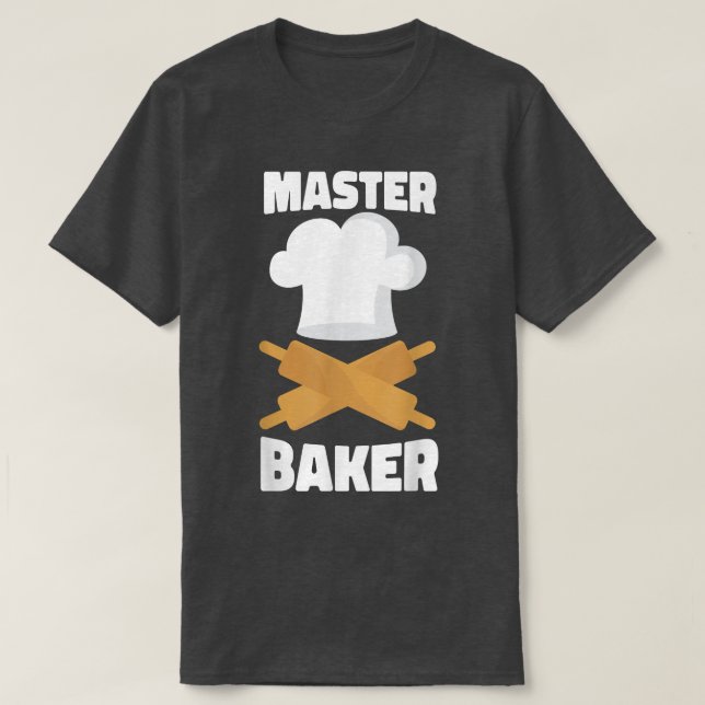 Backbackwalze Button Master Baker T-Shirt (Design vorne)