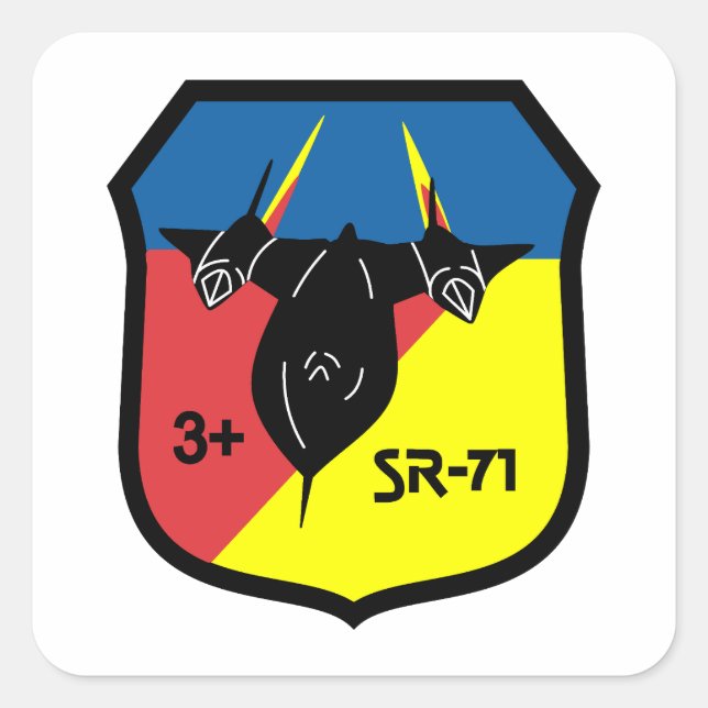 Backbird +3 Patch Quadratischer Aufkleber (Vorderseite)