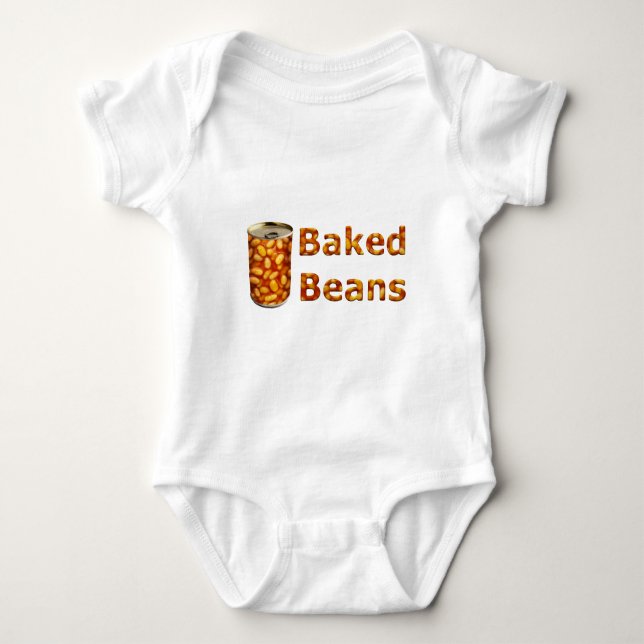 Backbohnen Baby Strampler (Vorderseite)