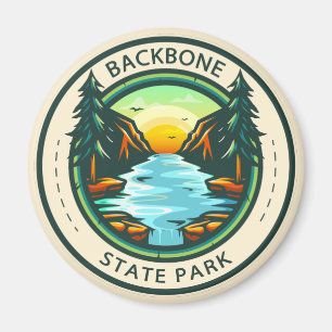 Backbone Staat Park Iowa Abzeichen Magnet