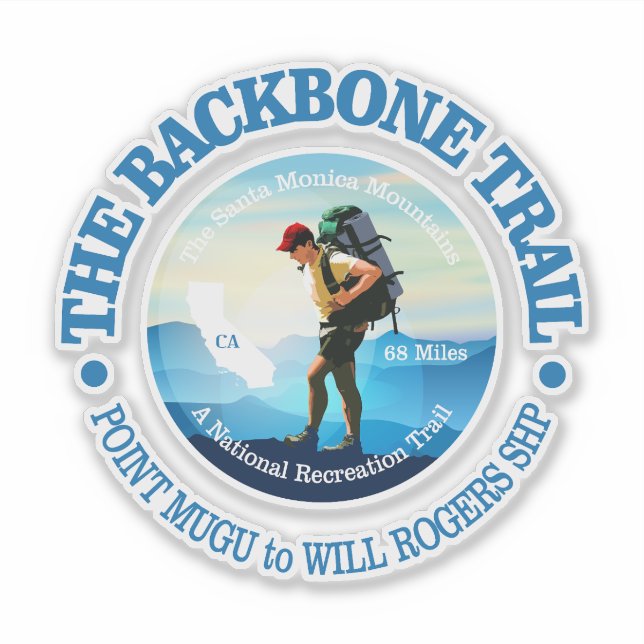 Backbone Trail (C) Aufkleber (Vorderseite)