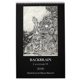 Backbrain Calendar VI, 2026, Single Page Kalender