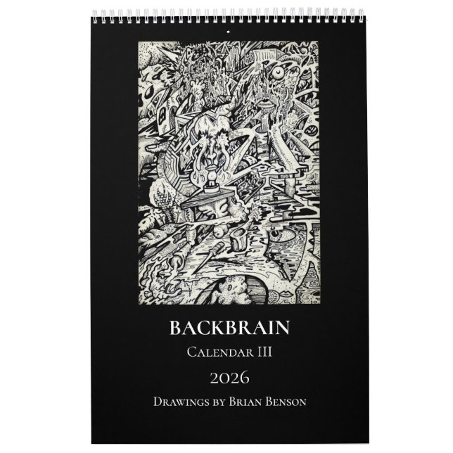 Backbrain Kalender III 2026 (Einzelblatt) (Titelbild)