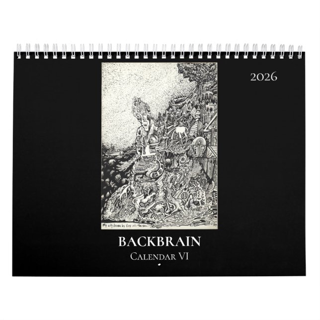 Backbrain Kalender VI, 2026, Doppelseite (Titelbild)