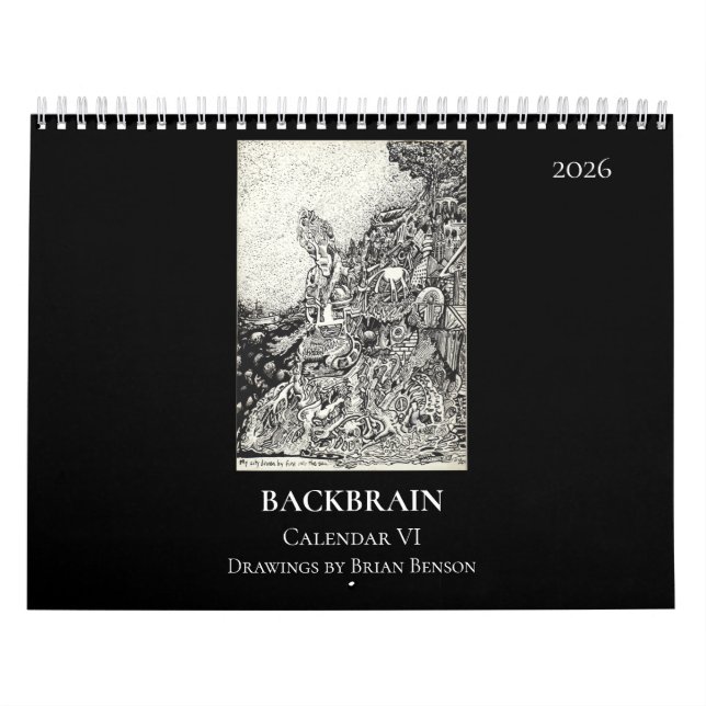 Backbrain Kalender VI, 2026, Doppelseite (Titelbild)
