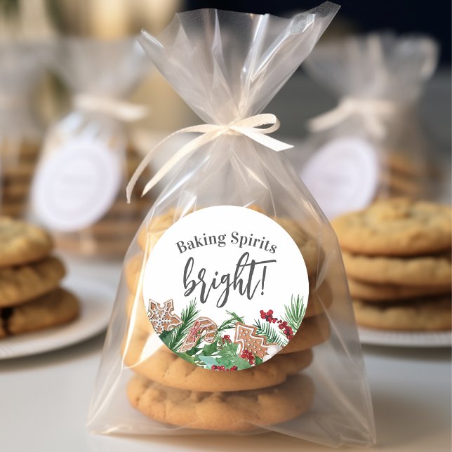 Backbriefe Bright Cookie Exchange Runder Aufkleber (Von Creator hochgeladen)