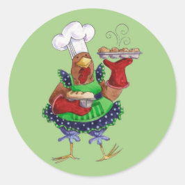 Backbrot Runder Aufkleber