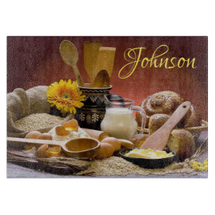 Backbrot Schneidebrett