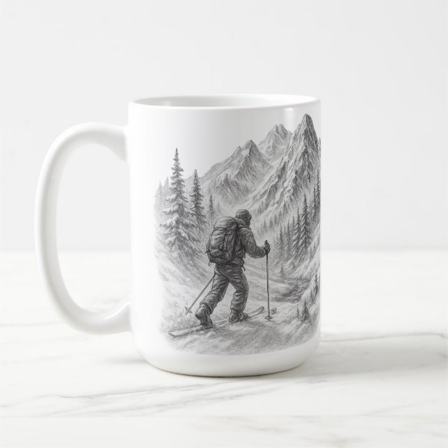 Backcountry-Ski-Touren-Kaffeetasse Kaffeetasse (Links)