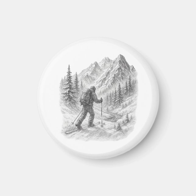 Backcountry-Skitouren-Magnet  Magnet (Vorne)
