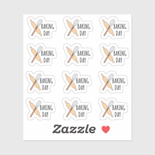 Backday Kitchen Kochkalender Planer Aufkleber (Blatt)