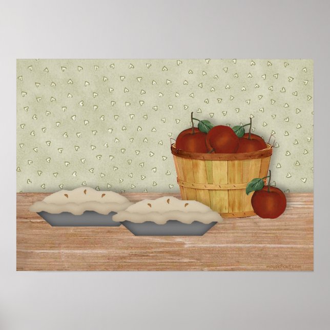 Backen Apple Pie Print Poster (Vorne)