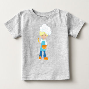 Backen, Bäcker, Konditorei, Koch, Niedlicher Junge Baby T-shirt