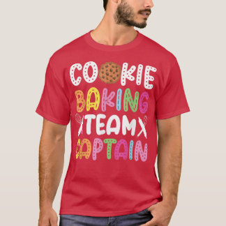 Backen Backkochteam Kapitän Cookie Backteam T-Shirt
