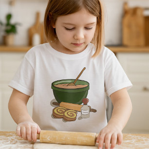 Backen Cinnamon Rollen Mädchen T-Shirt