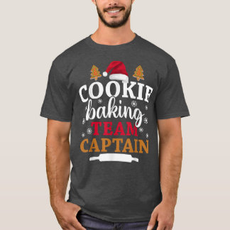 Backen Crew Weihnachts-Cookie Backteam Kapitän T-Shirt