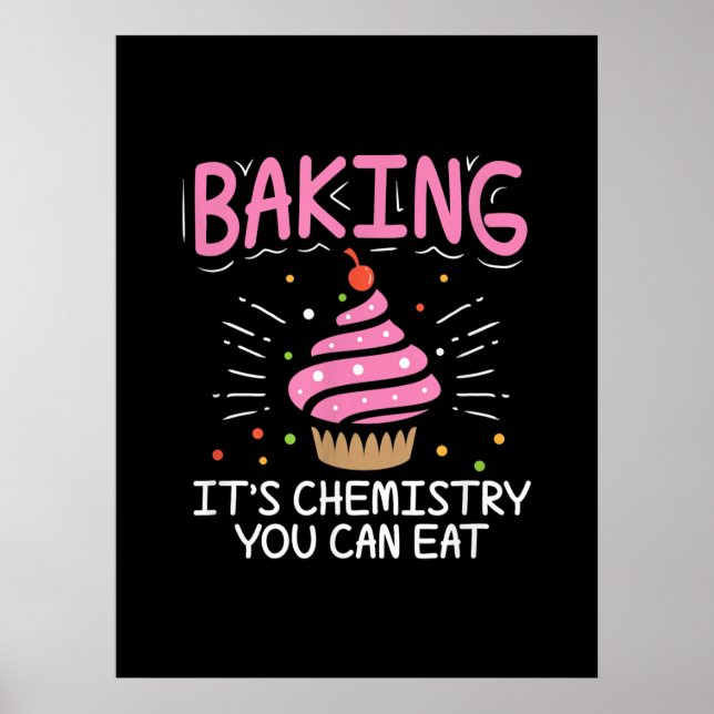 Backen der Chemiegeschenke Poster (Vorne)