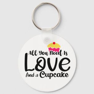 Backen Dessertliebhaber Foodie Bäcker Liebe und Cu Schlüsselanhänger