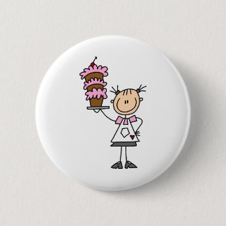 Backen eines Kuchen-Knopfes Button