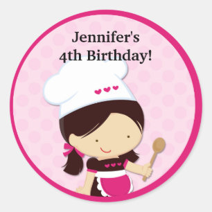 Backen-Gastgeschenk-Aufkleber Runder Aufkleber