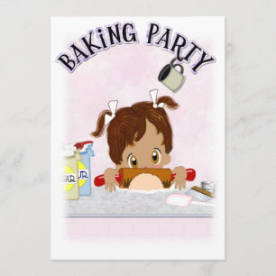 Backen-Geburtstags-Party Einladung