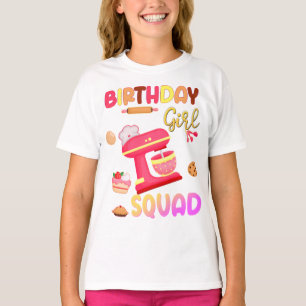 Backen Geburtstagskopf Bunte Matching T - Shirt