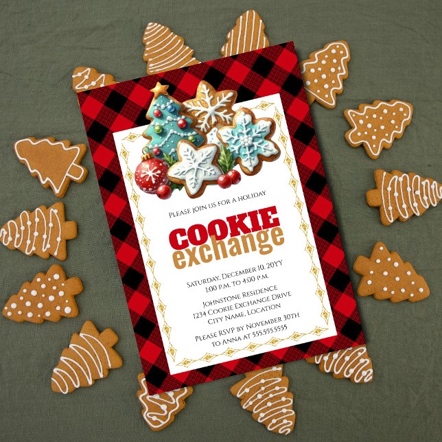 Backen Holiday Cookie Exchange Einladung (Cookie exchange invitation)