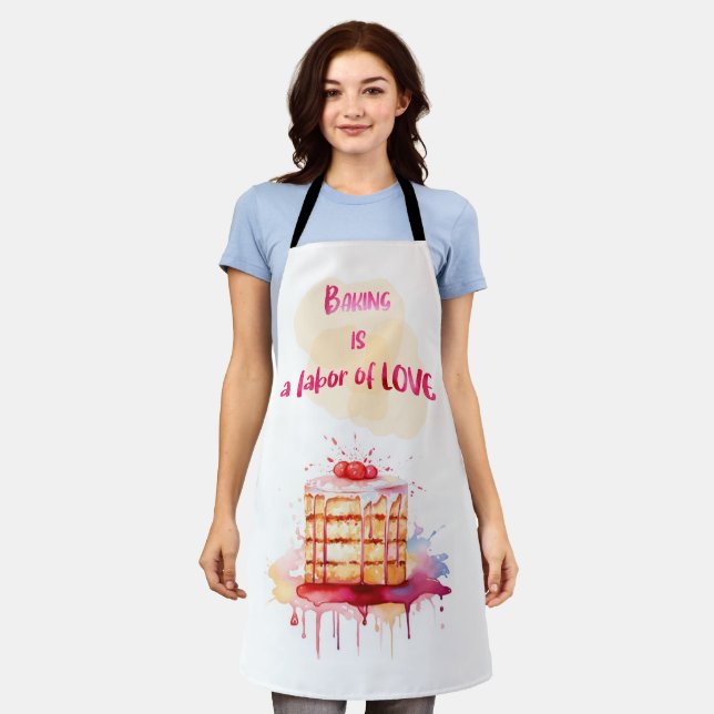 Backen ist eine Arbeit der Liebe Schürze (Getragen)
