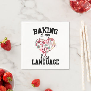 Backen ist meine Liebe Serviette