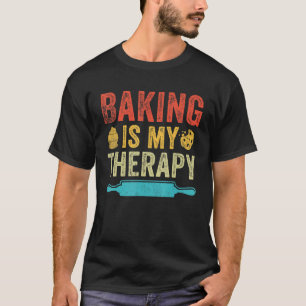 Backen ist meine Therapie Vintage Lustig Backen Li T-Shirt