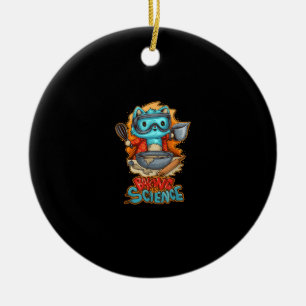 Backen ist naturwissenschaftlich Niedliches Bäcker Keramik Ornament