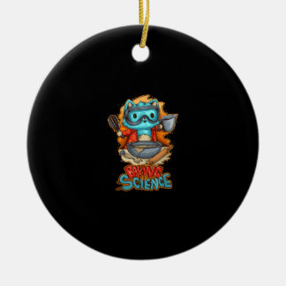 Backen ist naturwissenschaftlich Niedliches Bäcker Keramik Ornament