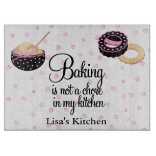 Backen ist nicht ein Aufgaben-Schneidebrett Schneidebrett