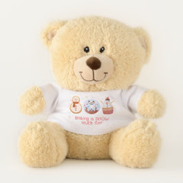 Backen ist SCHNEE viel Spaß Teddybär