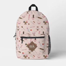 Backen & Kochen Backwaren Kochen Monogramm Bedruckter Rucksack