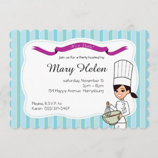 Backen Kochen Personalisierte Einladung