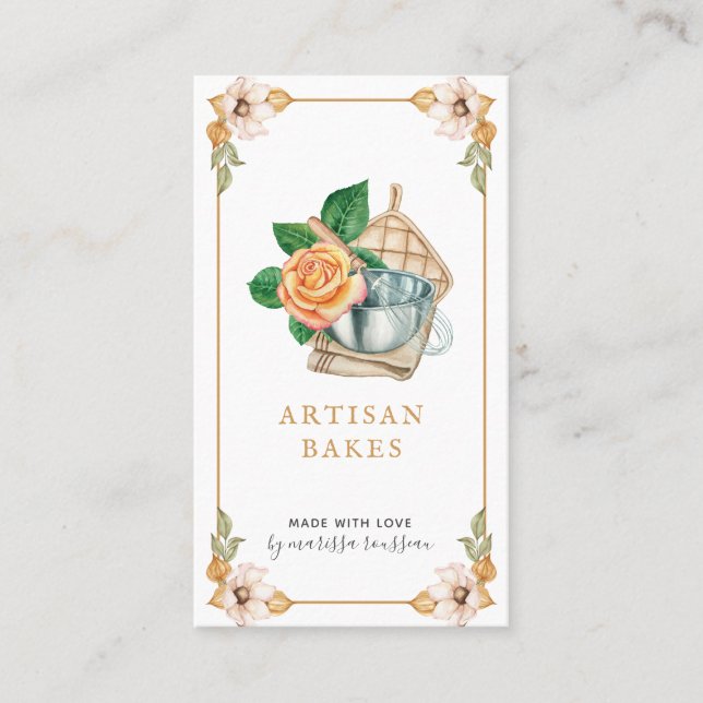 Backen & Kochen Utensidische Bäckereien Visitenkarte (Vorderseite)