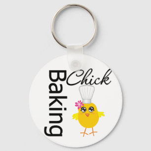 Backen-Küken Schlüsselanhänger