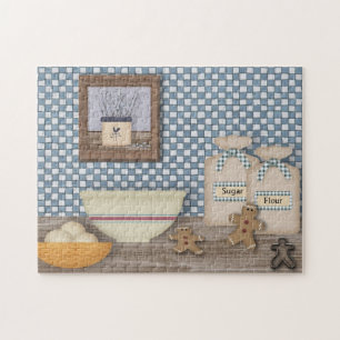 Backen-Lebkuchen-Mann-Puzzlespiel Puzzle