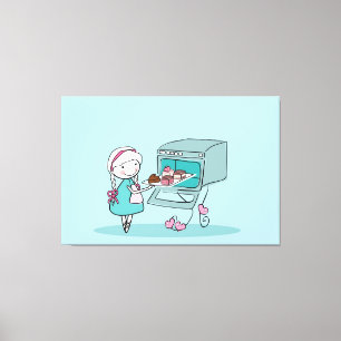 Backen Leinwanddruck