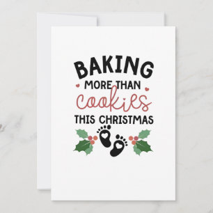 Backen mehr als Cookies Diese Weihnachtsschwangers Ankündigung