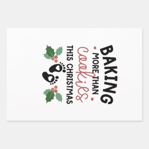 Backen mehr als Cookies Diese Weihnachtsschwangers Geschenkpapier Set