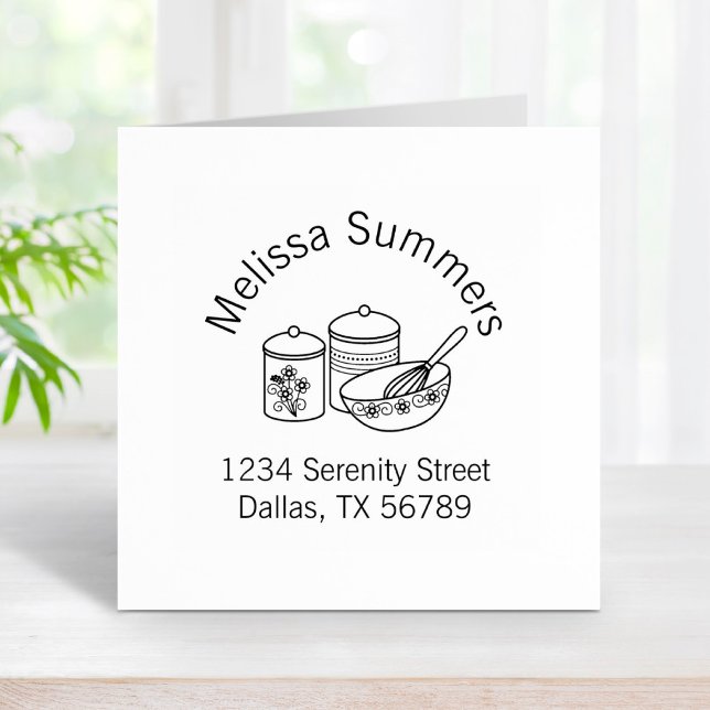 Backen - Mixing Bowl, Whisker Arch-Adresse Gummistempel (Von Creator hochgeladen)