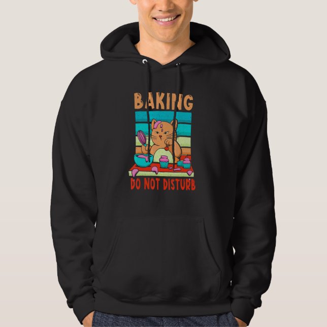 Backen nicht stören Niedliches Kuchen Backgebäck D Hoodie (Vorderseite)
