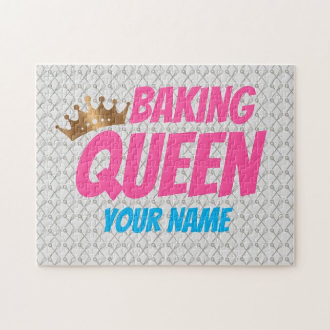 Backen Queen Pattern für Kuchen und Süßigkeiten Li Puzzle (Horizontal)
