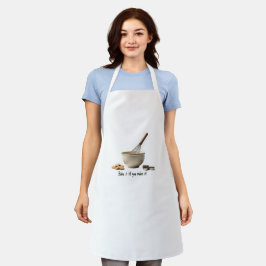 Backen Sie es, bis Sie es Schürze machen