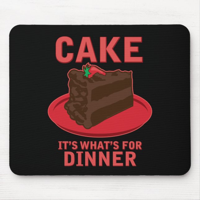 Backen Sie, es ist zusammen, was für Abendessen Mousepad (Vorne)