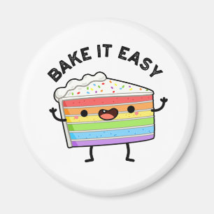 Backen Sie es leicht Funny Cake Puff Magnet
