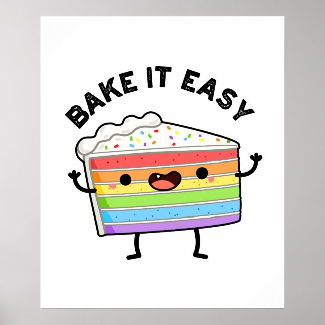 Backen Sie es leicht Funny Cake Puff Poster (Vorne)